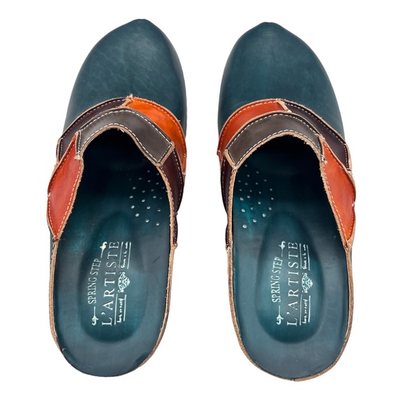 NWOB L'Artiste by Spring Step Riverview Clogs Women's Size 6.5 Leather Clogs - Picture 6 of 7
